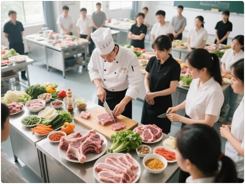 做羊肉火锅切羊肉