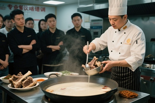餐饮培训机构学牛骨头火锅技术
