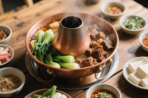 狗肉火锅成品