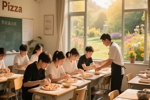 学员们零基础学披萨