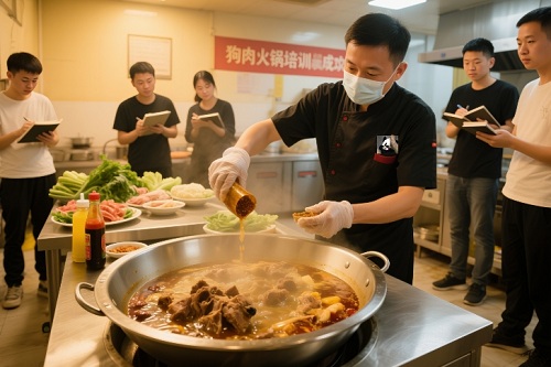 狗肉火锅培训速成班培训现场