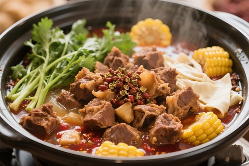 狗肉火锅成品
