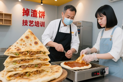 掉渣饼培训图