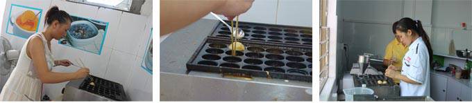 深圳煌旗章鱼小丸子培训学员实操风采