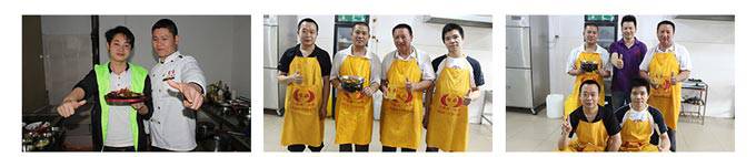 深圳煌旗湘菜培训学员合影
