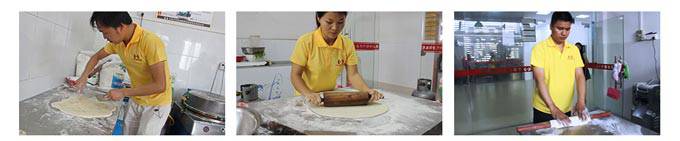 深圳煌旗土家酱香饼培训学员实操风采