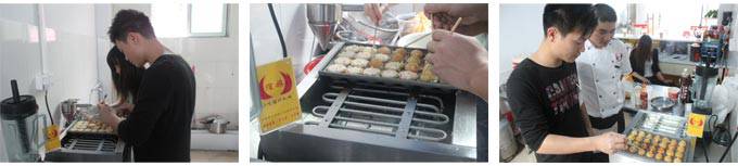 深圳煌旗章鱼小丸子培训设备和教学环境展示