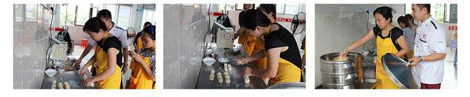深圳煌旗小笼包培训学员实操风采2