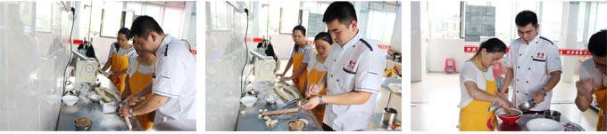 深圳煌旗灌汤包培训老师教学过程2