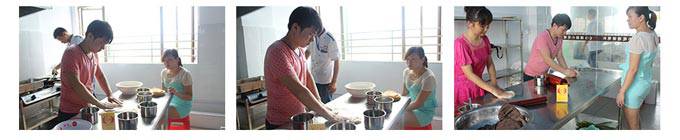 深圳煌旗武大郎烧饼培训学员实操风采