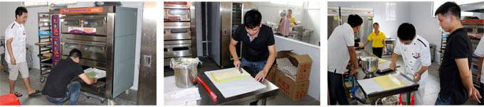 深圳煌旗蛋糕烘焙培训教学环境和培训设备