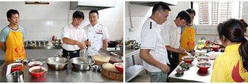 酸辣粉培训师傅教学风采