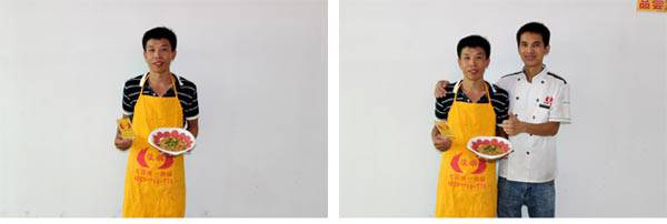 塘厦煌旗葱油饼培训学员和老师合影