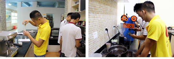 港式奶茶培训学员学习风采