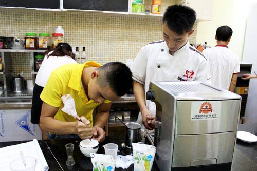 花式奶茶培训课教学风采