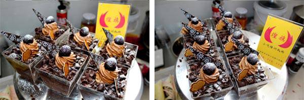 煌旗学员巧克力慕斯蛋糕作品