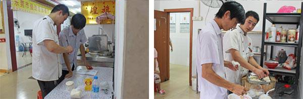 虎门煌旗沙县小吃培训学员实操风采