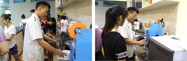 煌旗烧仙草培训课教学风采