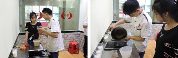  煌旗烧仙草培训课教学风采2