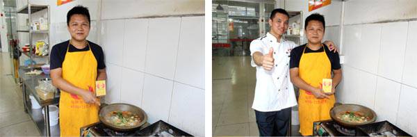 石锅鱼培训学员和老师合影