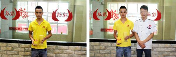 寮步鲜榨果汁培训学员和老师合影