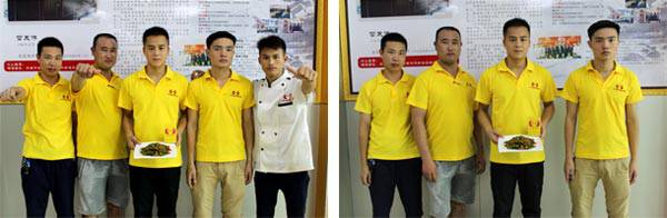 塘厦煌旗湘菜培训厨师学员合影2