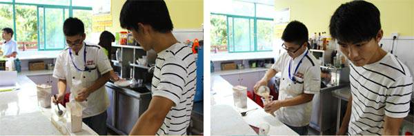 拿铁咖啡培训老师教学过程