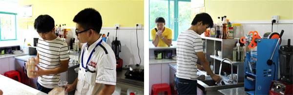 拿铁咖啡培训学员实操风采