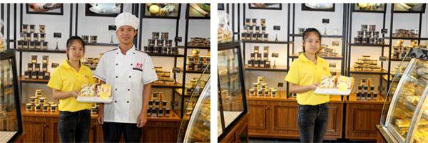 面包培训学员合影