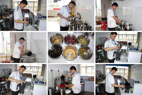 五谷杂粮豆浆培训教学风采