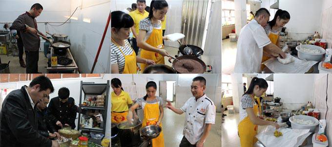 深圳煌旗盐焗鸡培训学员实操风采