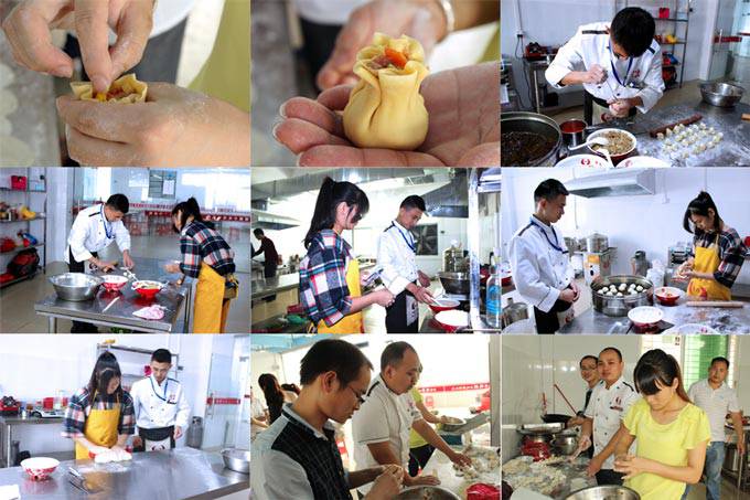 深圳煌旗广式面点培训学员实操风采