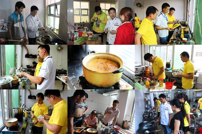 深圳煌旗砂锅粉培训学员实操学习过程